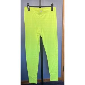 NWT American Apparel Women's Cotton Neon Heather Yellow Spandex Size S